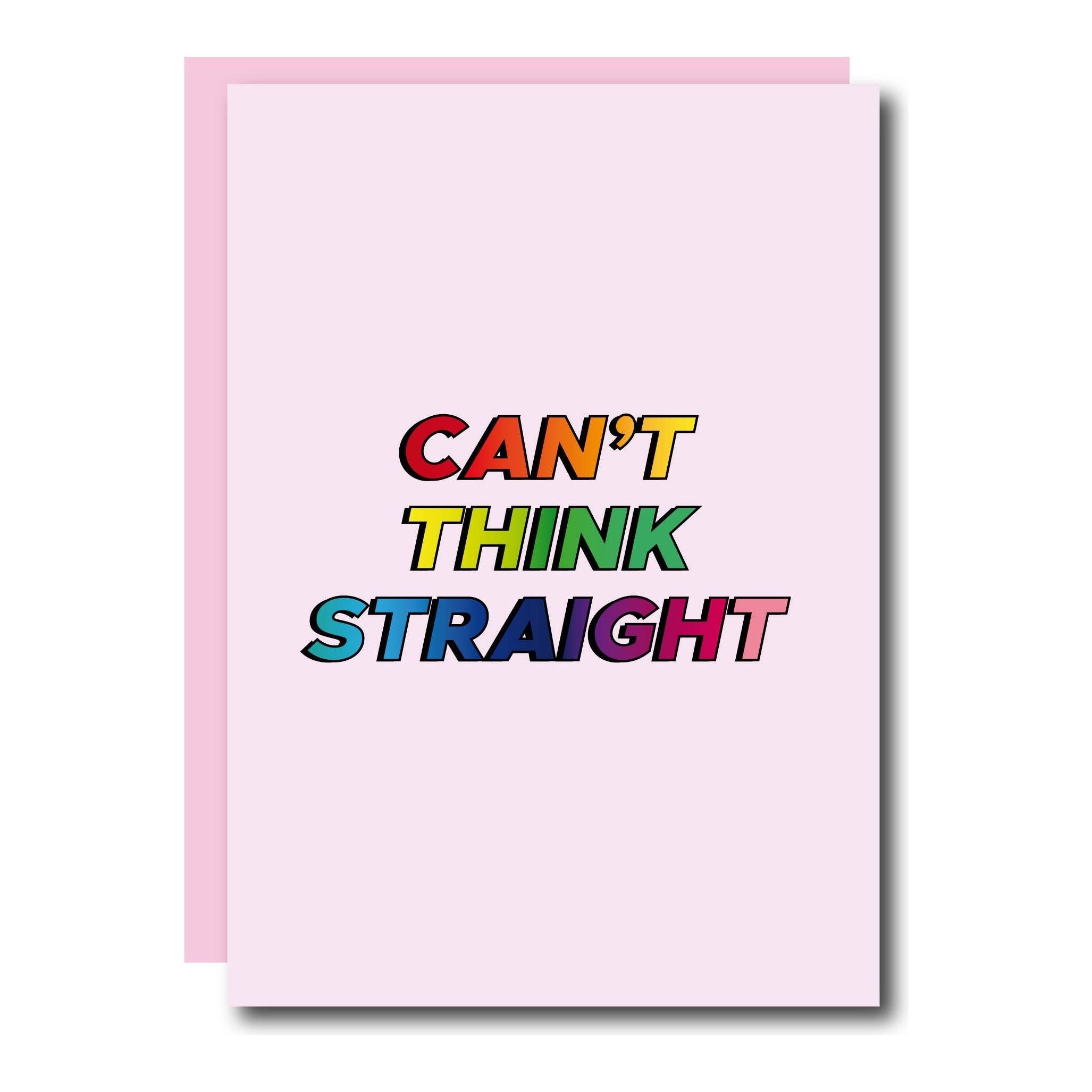 Carte de vœux LGBTQ+ « Je ne peux pas penser clairement »